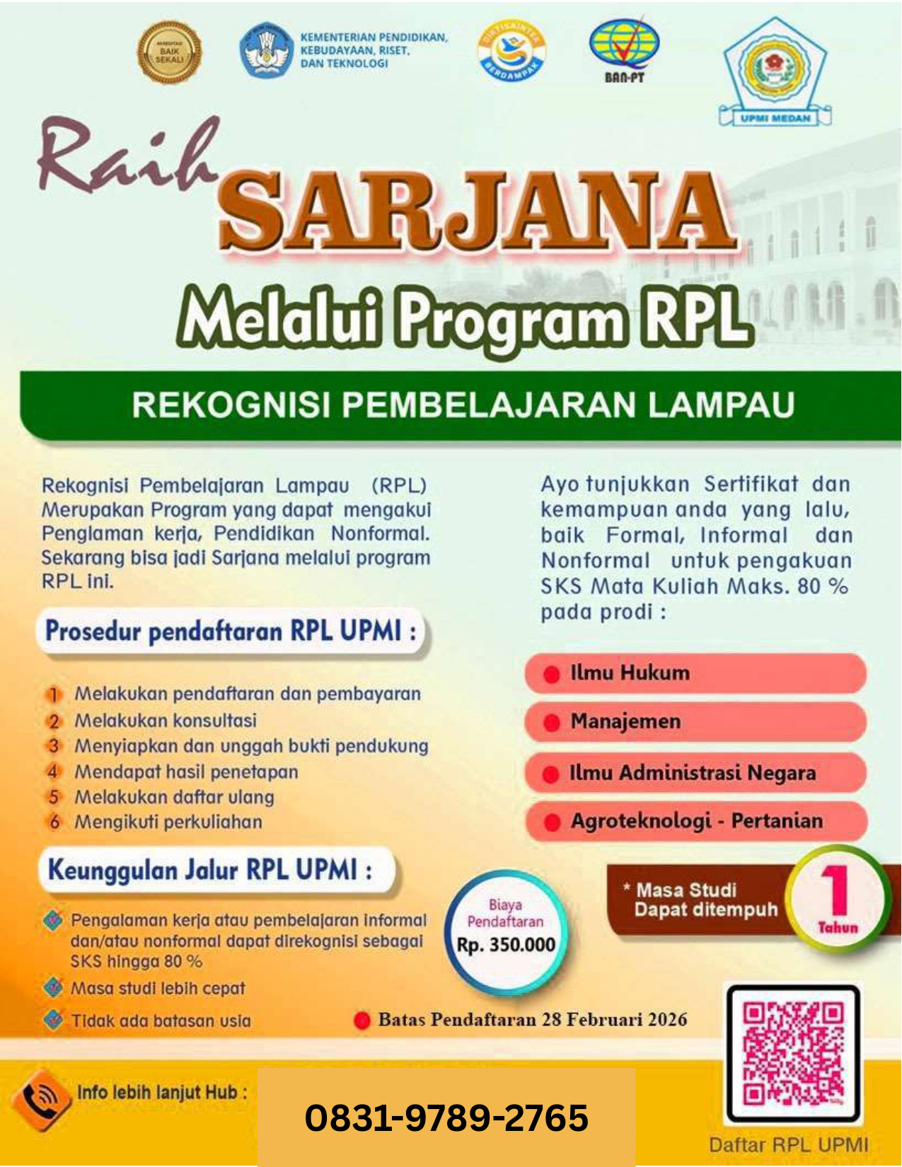 Brosur Program RPL UPMI Medan 2026/2027